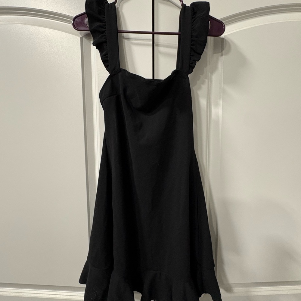 SHEIN Black Ruffle Strap women’s Dress